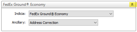 expand button the FedEx SmartPost information