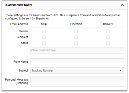 quantum view notify panel