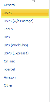 ShipWorks Shipping Settings screen with USPS selected