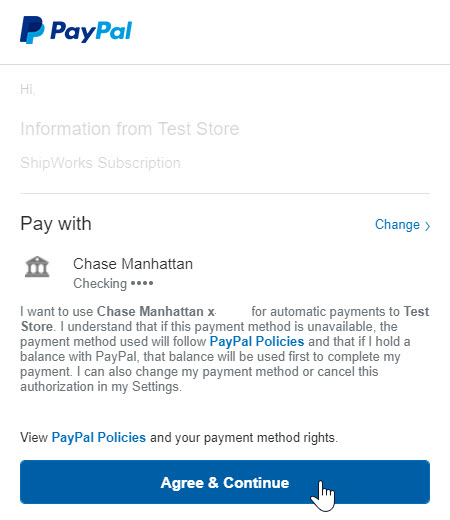 Review the terms and conditions. Then, click the Agree & Continue button.