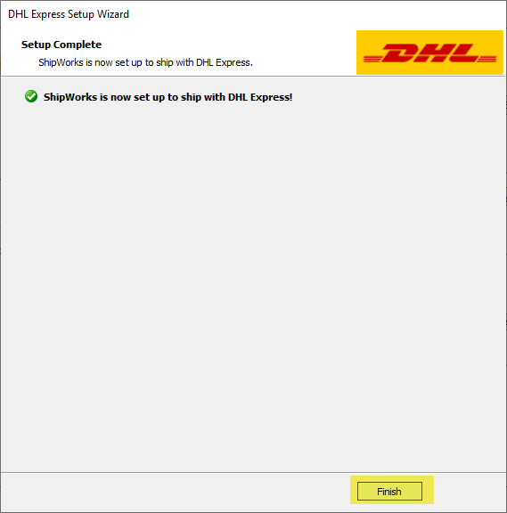 add dhl express finish screen wizard