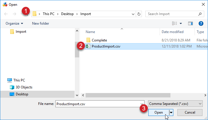 Desktop file navigation popup with step by step instructions showing you how to select file location and save it