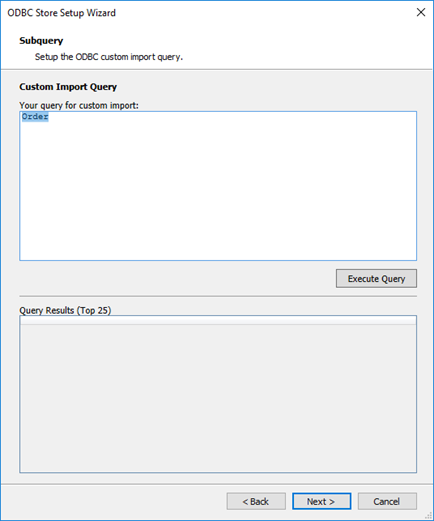 subquery screen