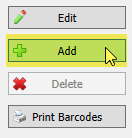 The add button being clicked on the Manage Profiles screen