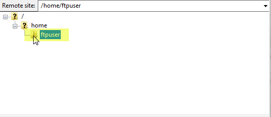 filezilla remote site navigation