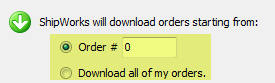 download from order number or all orders