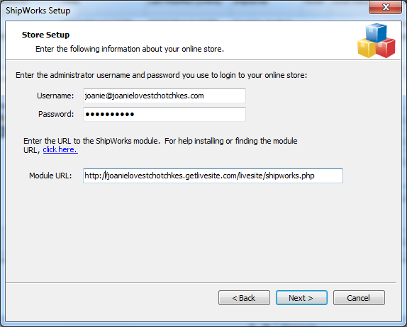wizard add live site credentials livesite