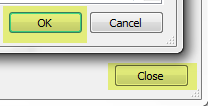 click ok then close button