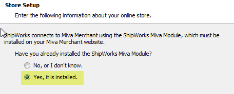 miva add store wizard module installed yes