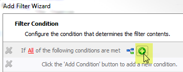 click the add condition button