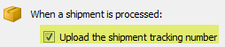 upload tracking checkbox