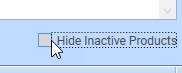 Unchecked - hide inactive products