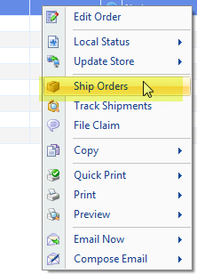 right click select ship orders