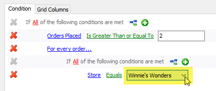 store > equals > store name