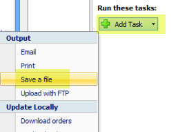 add task > save a file