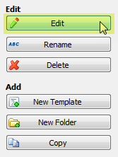 the edit button on the template manager