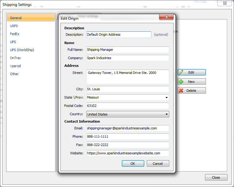 Tips Tricks Configure Origin Addresses ShipWorks