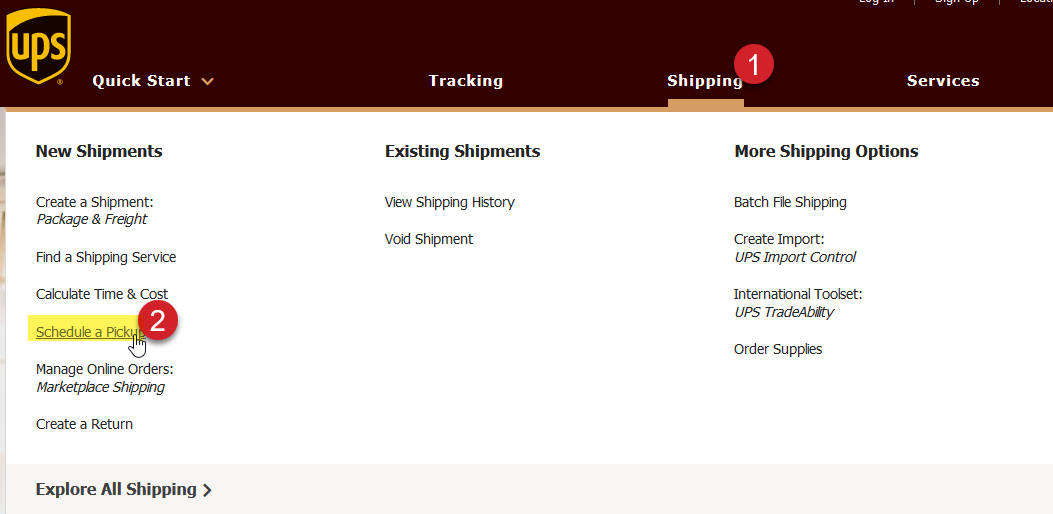 UPS Schedule A Pickup On UPS ShipWorks