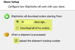 add store wizard download history and upload shipment tracking number