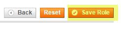 save role button magento