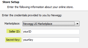 newegg credentials add store