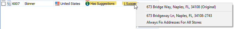 example of address validation
