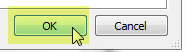 Image of OK button highlighted