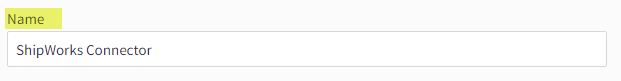 naming the bigcommerce api connection name