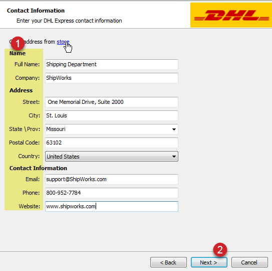 DHL Express: Add An Existing Account to ShipWorks – ShipWorks