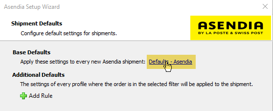 asendia shipment defaults link
