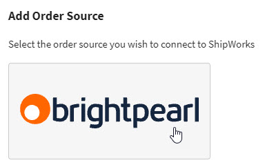 Click the Brightpearl button