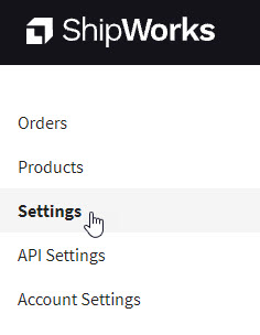 Click on Settings