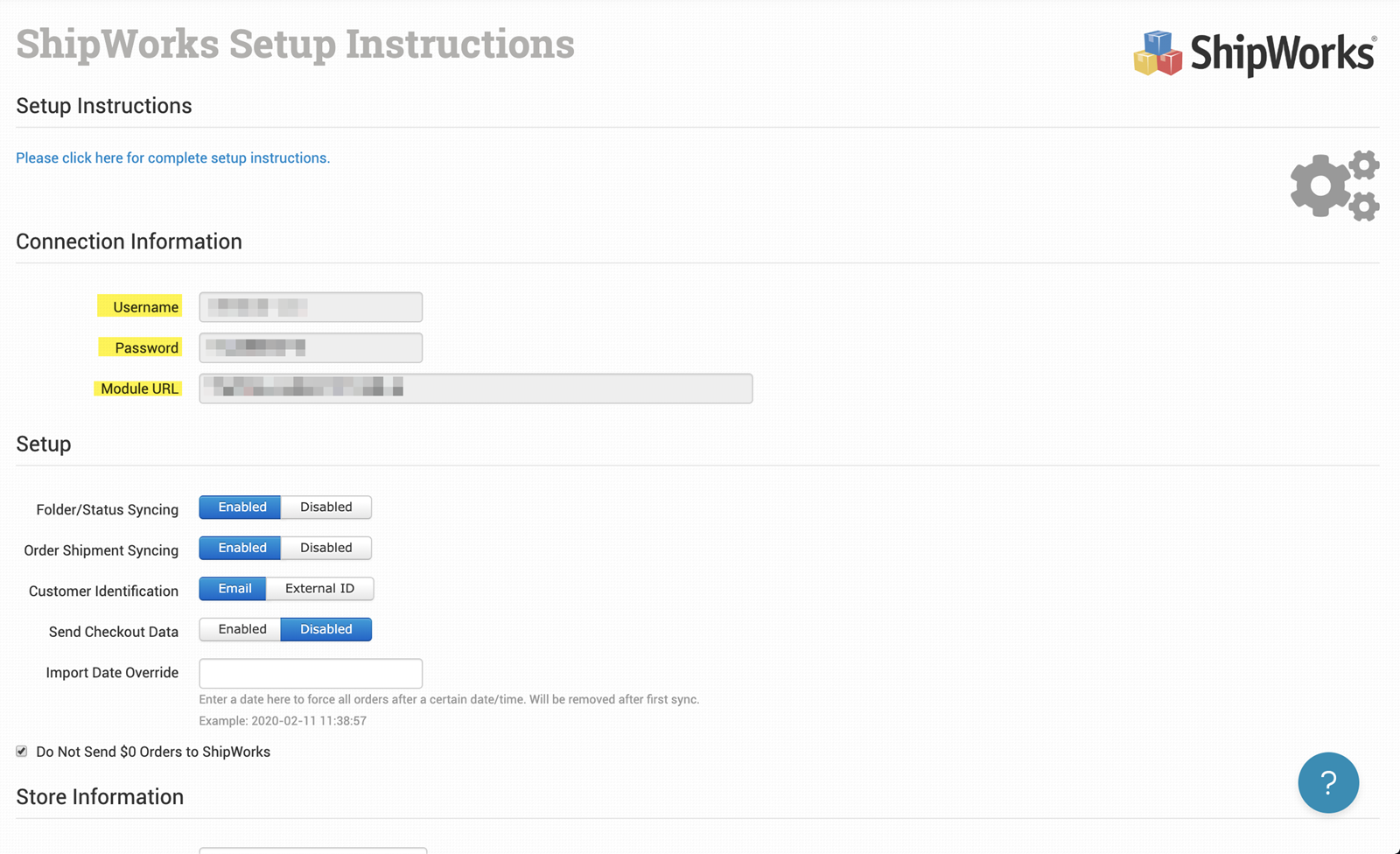 order desk setup instructions username password credentials